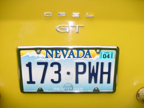 Number plate Opel