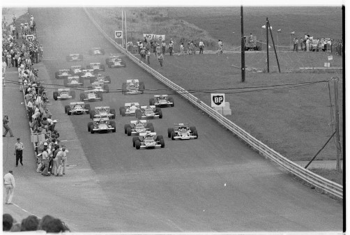 16. August 1970: Erstes Formel-1-Weltmeisterschafts-Rennen am Österreichring in Zeltweg: Start. 
