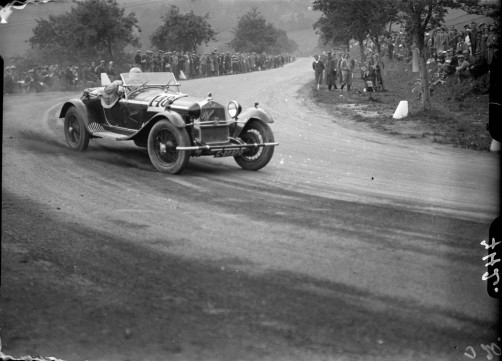 1.Internationales Semmering-Rennen 1933: Freiherr Georg zu Goldegg in Alfa Romeo. 