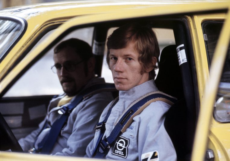 70945_Rallye Saison 1974Rallye-Europameister 1974 Jochen Berger (links) und Walter Röhrl (rechts)